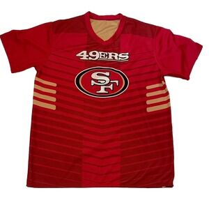NFL San Francisco 49ers Jersey‎ Adult XL Flag Football Reversible Red Gold
